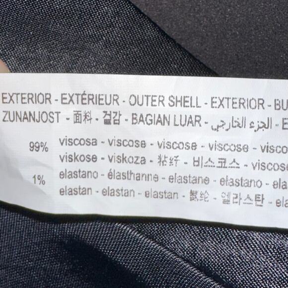 Zara Black Satin Open Back Strappy Criss Cross Crop Top Size XS - Picture 9 of 14